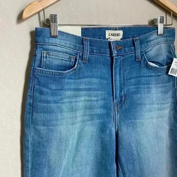 L'AGENCE Nicoline Cropped High-Rise Slim-leg Jeans - Picture 6 of 12